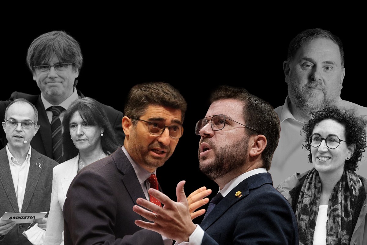 Pere Aragonès i Jordi Puigneró, amb noms propis d'ERC i Junts, protagonistes de la setmana.