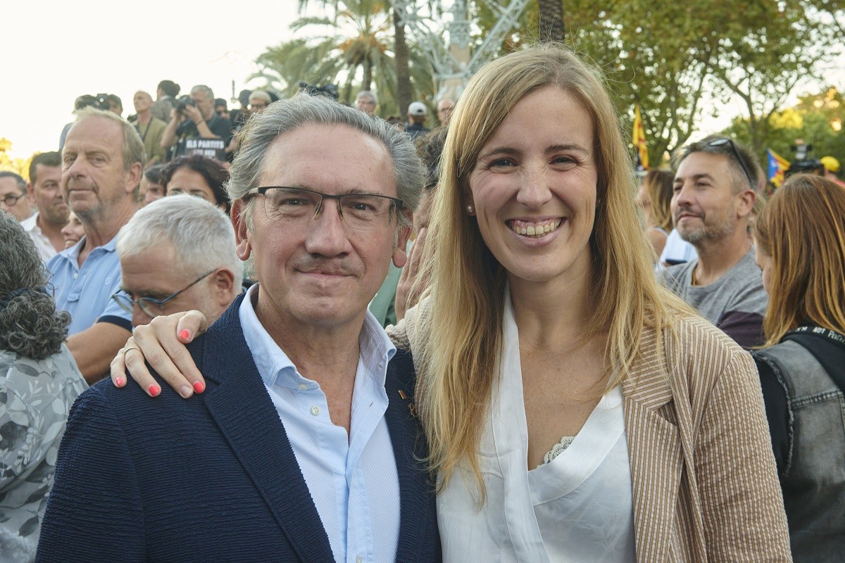 Jaume Giró i Victòria Alsina, en el cinquè aniversari de l'1-O. 
