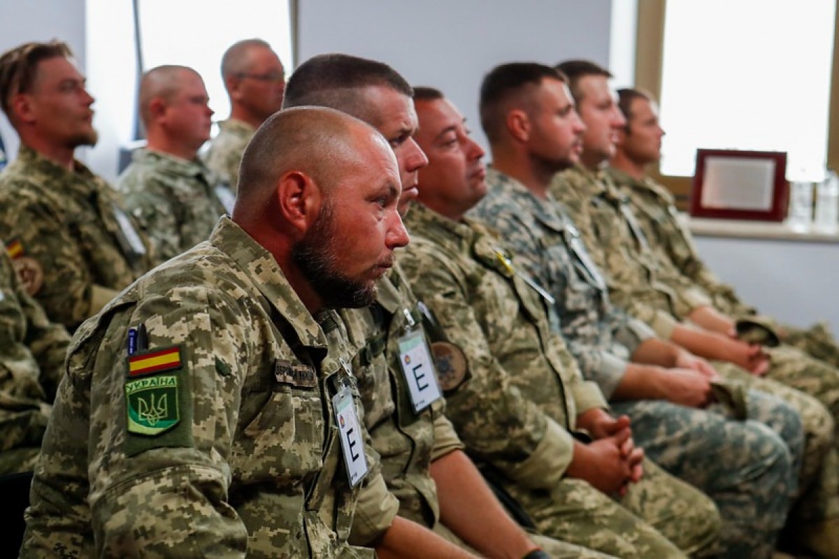 Militars ucraïnesos a la Base Àeria de Saragossa