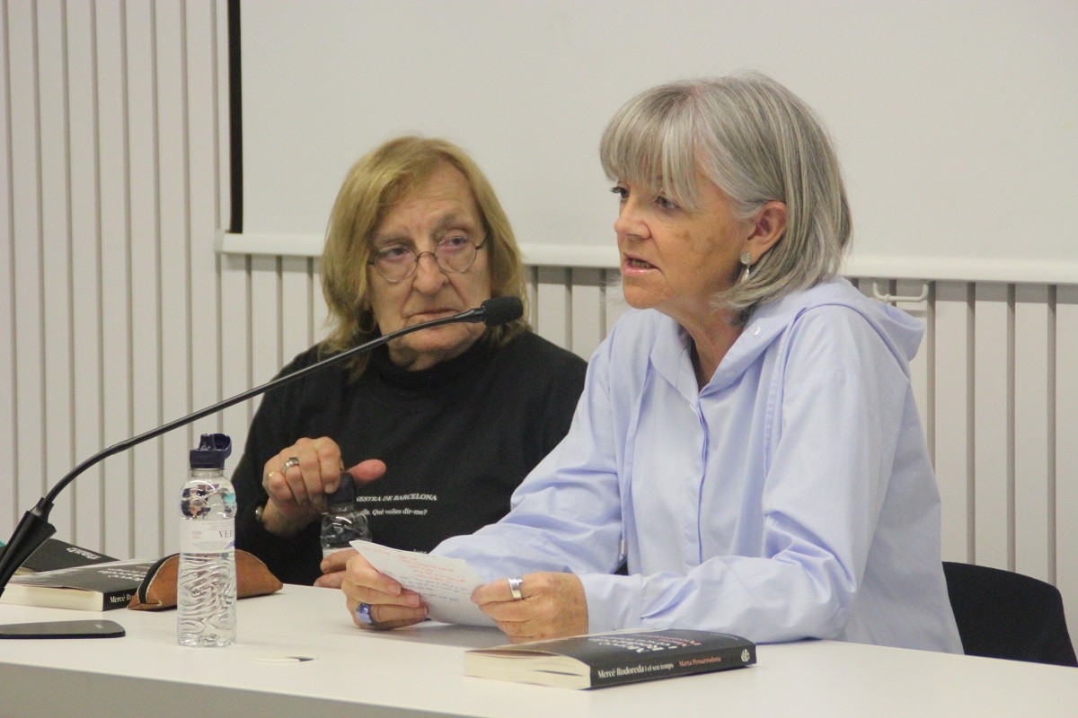 L'acte ha consistit en una conversa literària entre l'autora, Marta Pessarrodona i l'escriptora solsonina Dolors Guàrdia