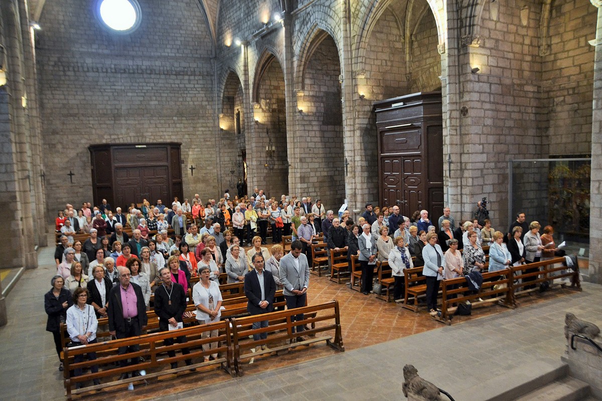 Públic assistent a l'eucaristia commemorativa del 625 aniversari el passat 2 d'octubre