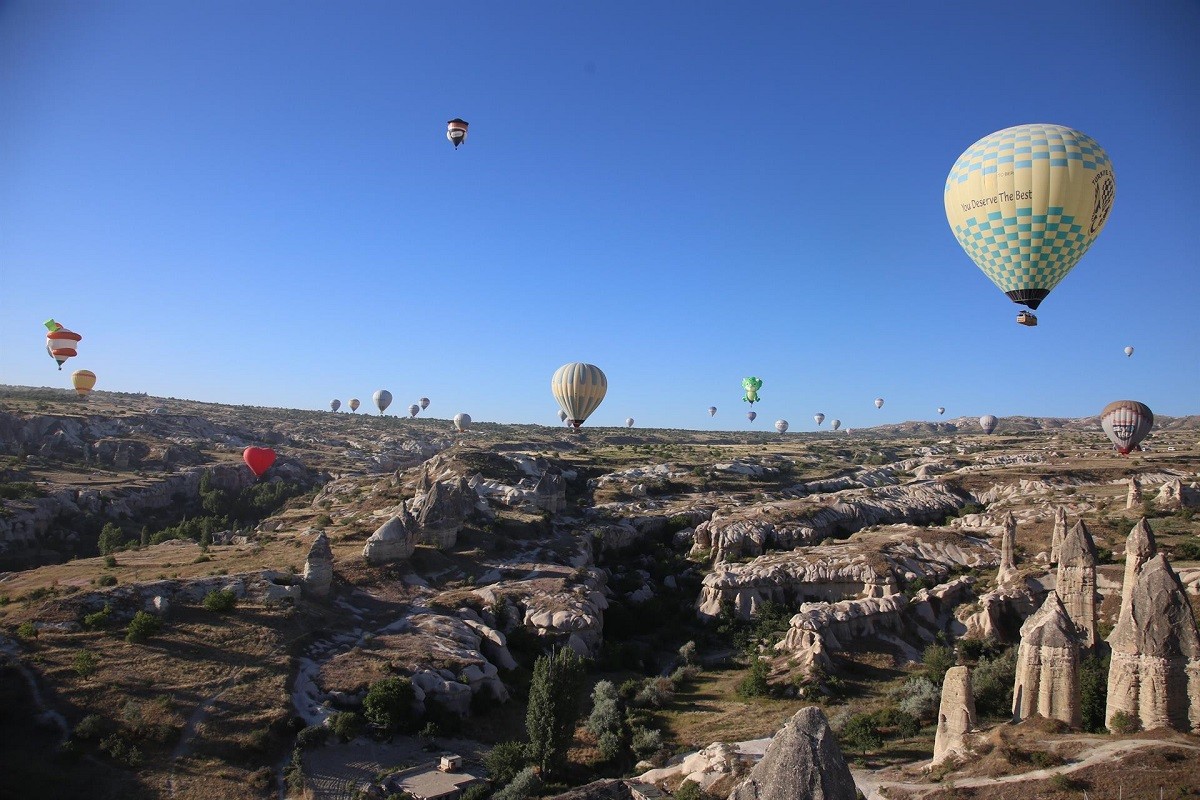Festival de globus aerostàtics a la Capadocia, a Turquía, en una imatge d'arxiu