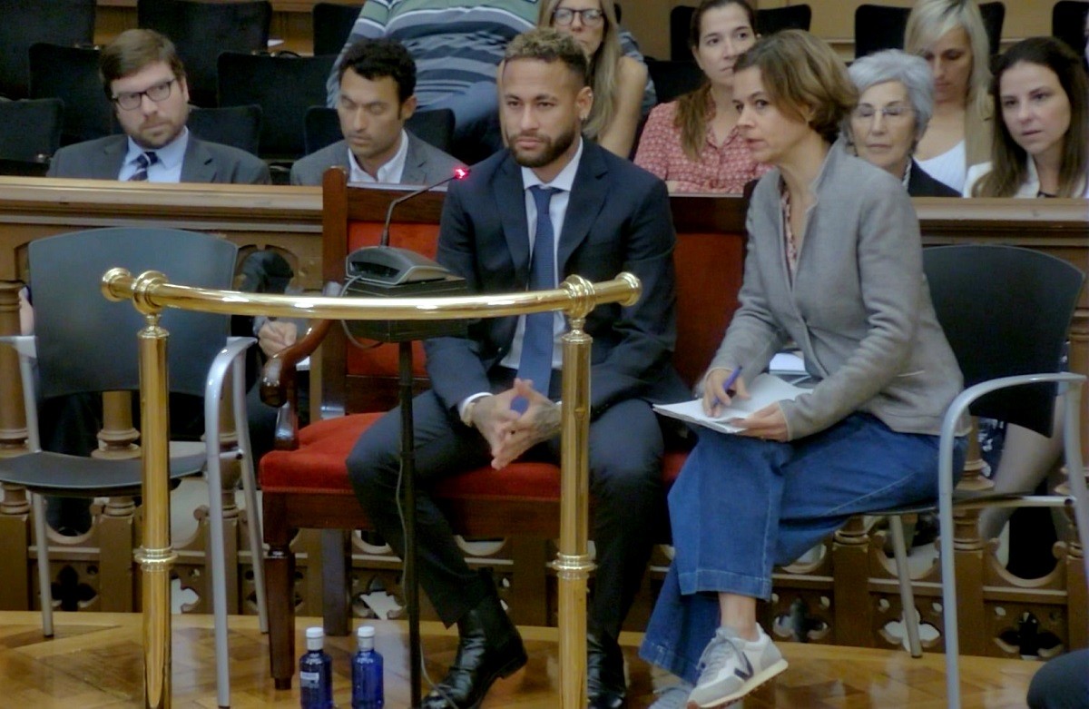 Neymar, a l'Audiència de Barcelona.