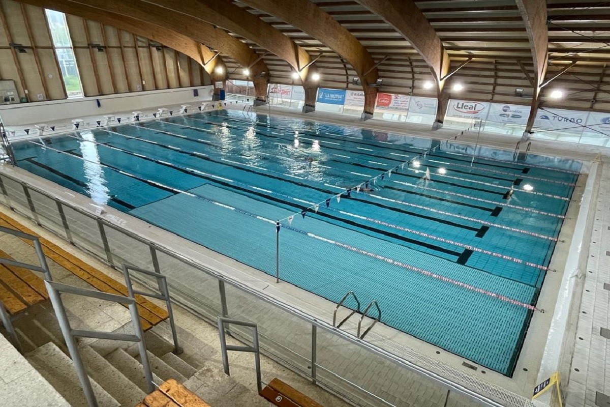La piscina interior de les instal·lacions del CN Granollers