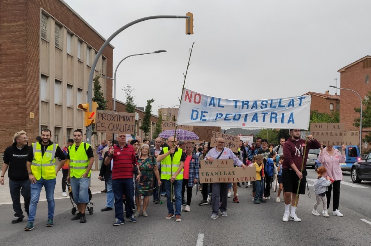 Una protesta pel trasllat de pediatria a Sabadell