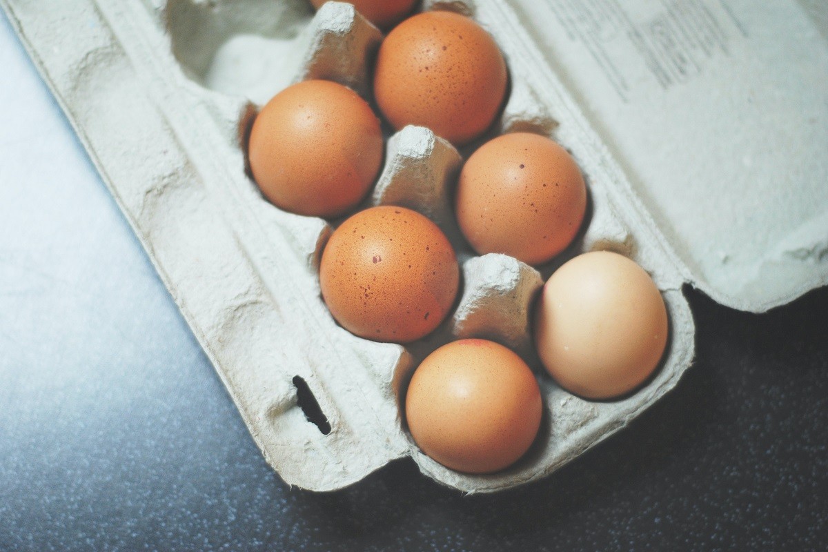Uns ous dins un paquet, en una imatge d'arxiu