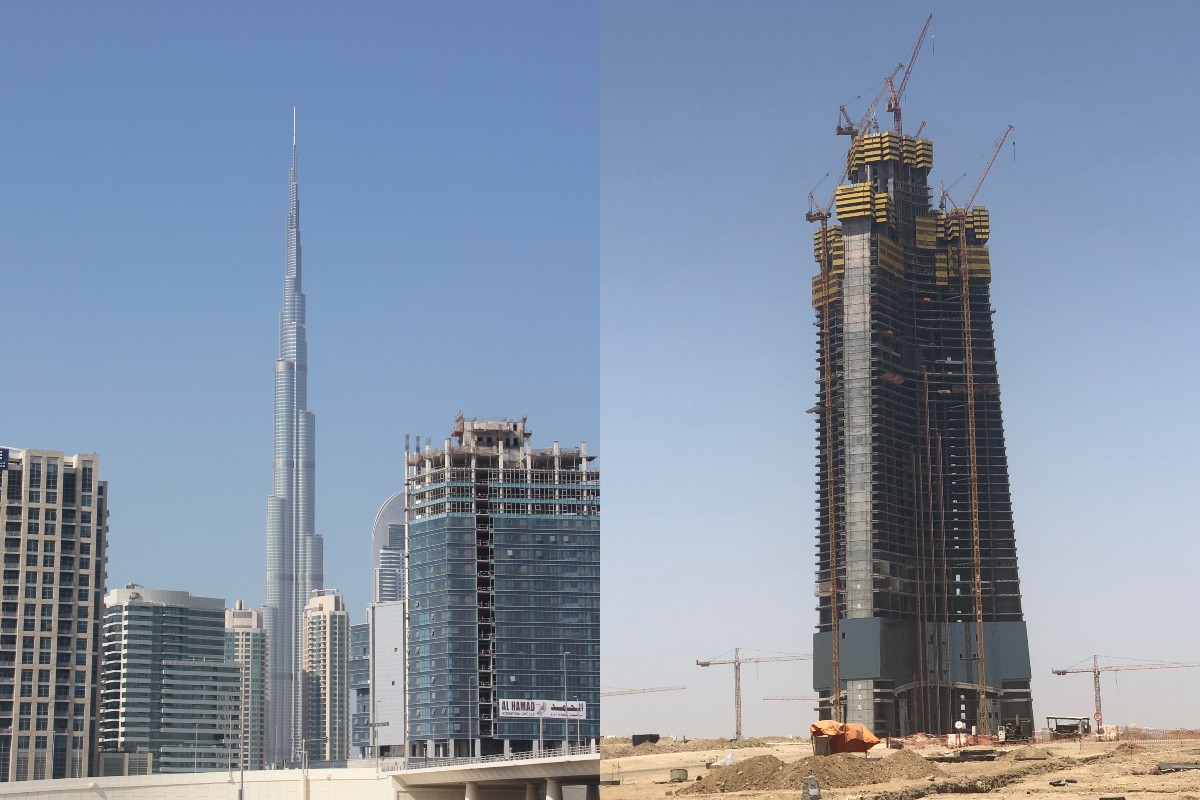 El Burj Khalifa i la Torre Jiddah, en imatges d'arxiu.
