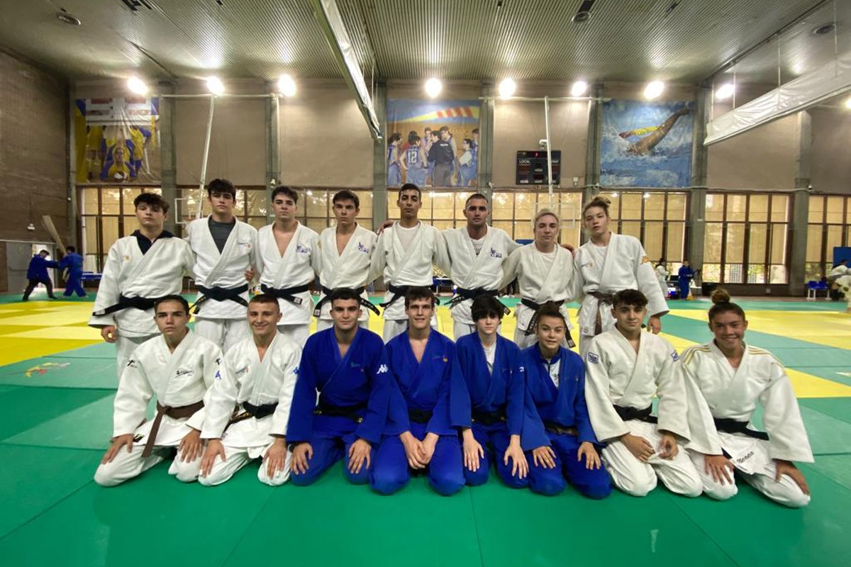 Alguns dels judokes del CT Judo Bages Moianès que van participar al Campionat de Catalunya