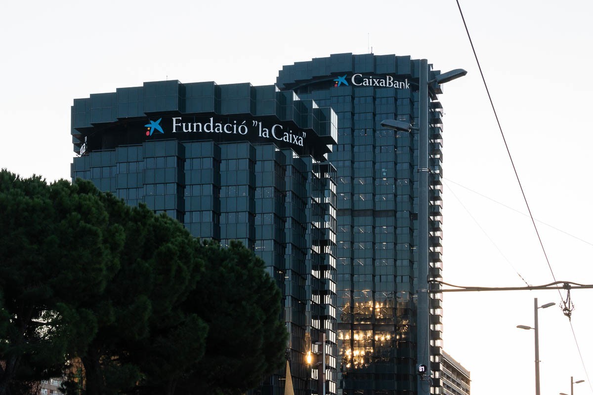 La seu central de CaixaBank a Barcelona.