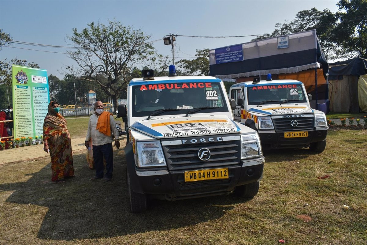 El servei d'ambulàncies a l'Índia.