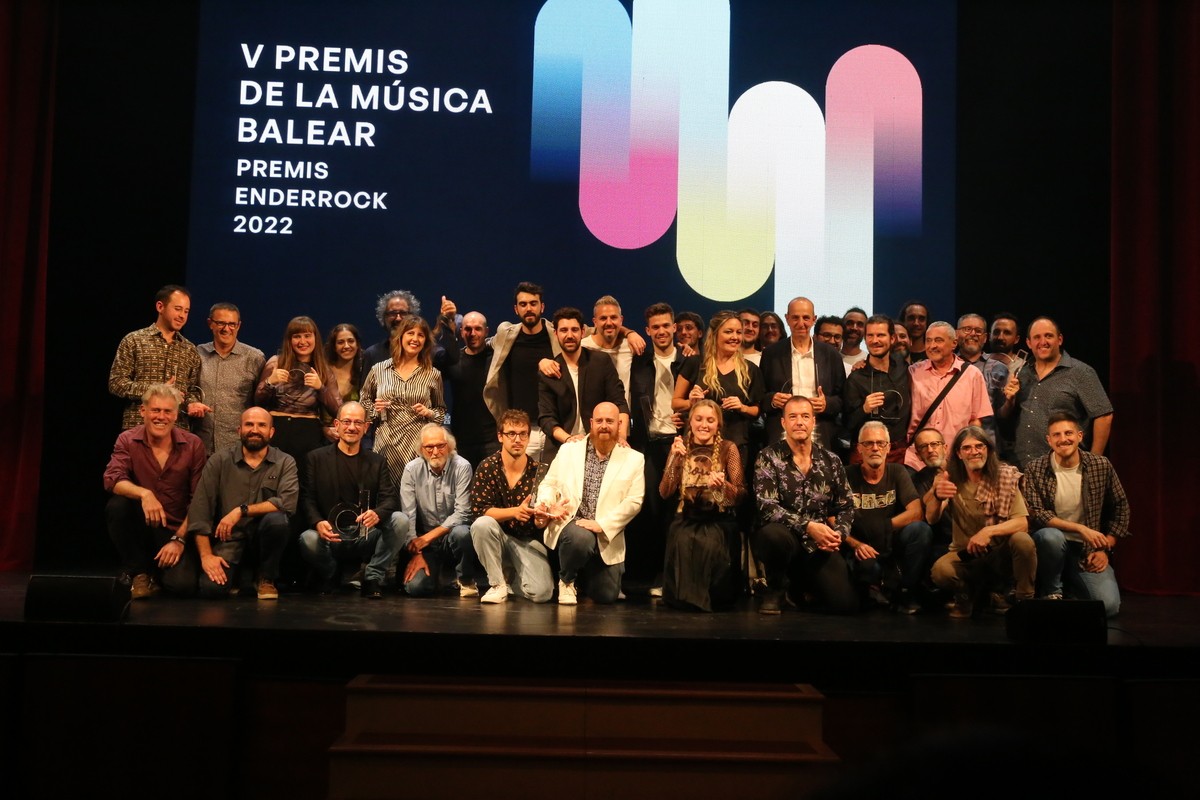 Tots els guardonats als V Premis Enderrock de la Música Balear