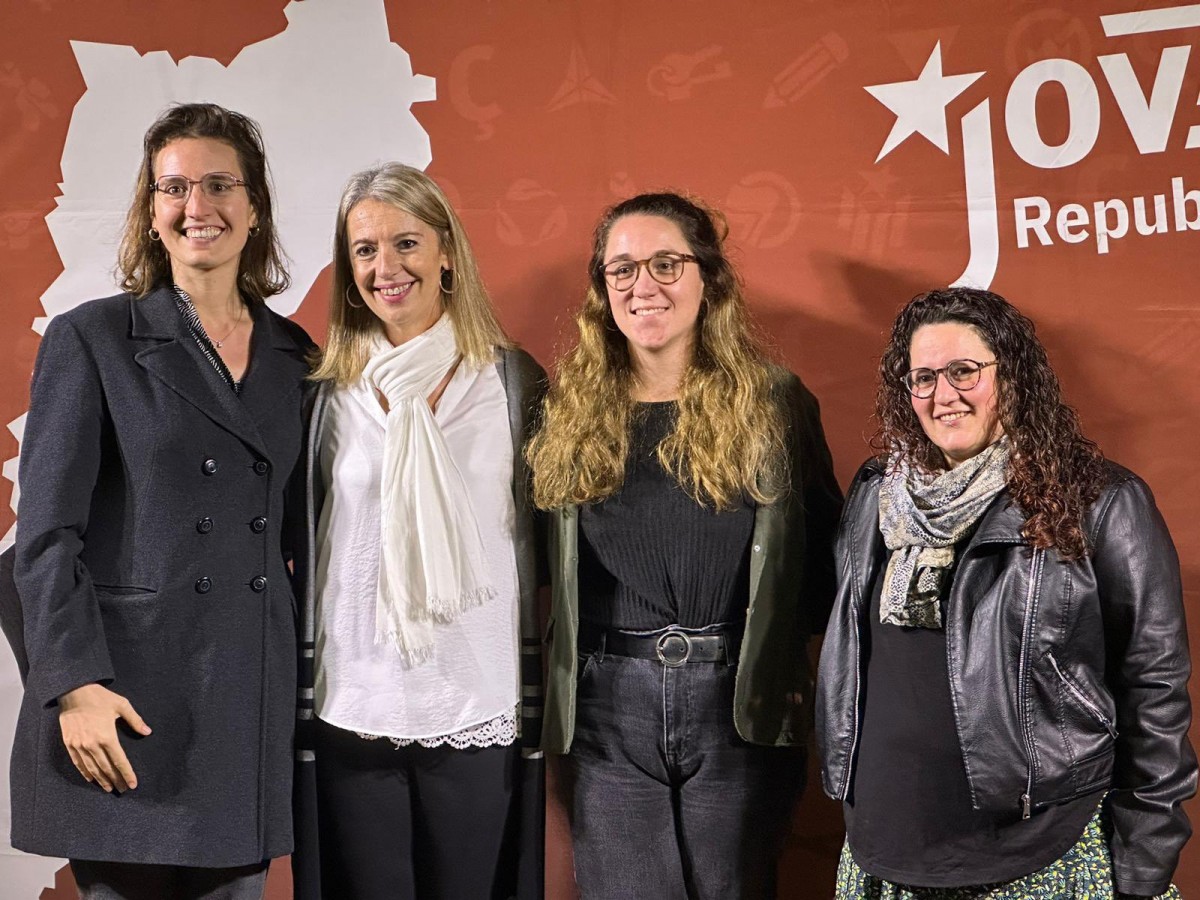 Gordó, Ingla, Arnau i Domènech, a la presentació d'ahir de la candidata de les JERC a Sant Cugat