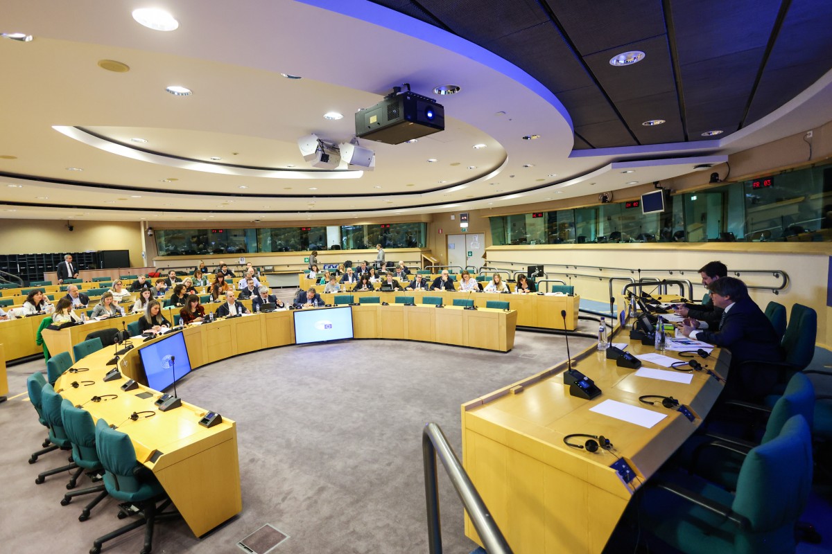 Reunió de Junts al Parlament Europeu.