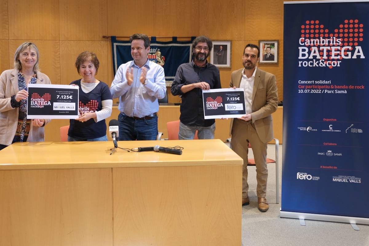 «Cambrils Batega» lliura els 14.250 euros recaptats a les fundacions Fero i Miquel Valls
