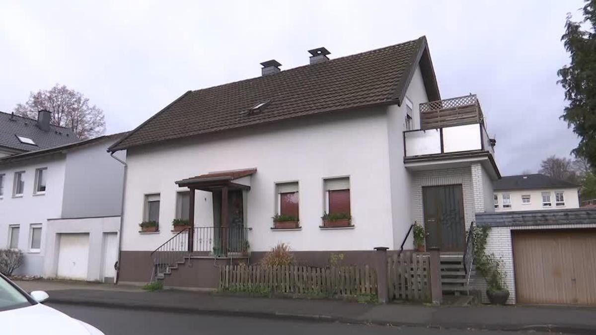 La casa d'Attendorn, a Alemanya, on la menor estava retinguda