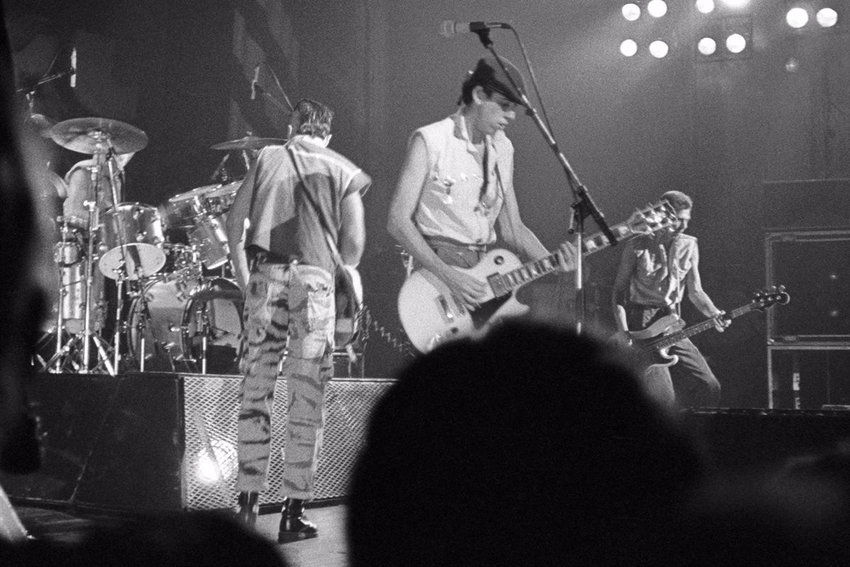 Terry Chimes, Keith Levene, Mick Jones i Paul Simonon de The Clash.