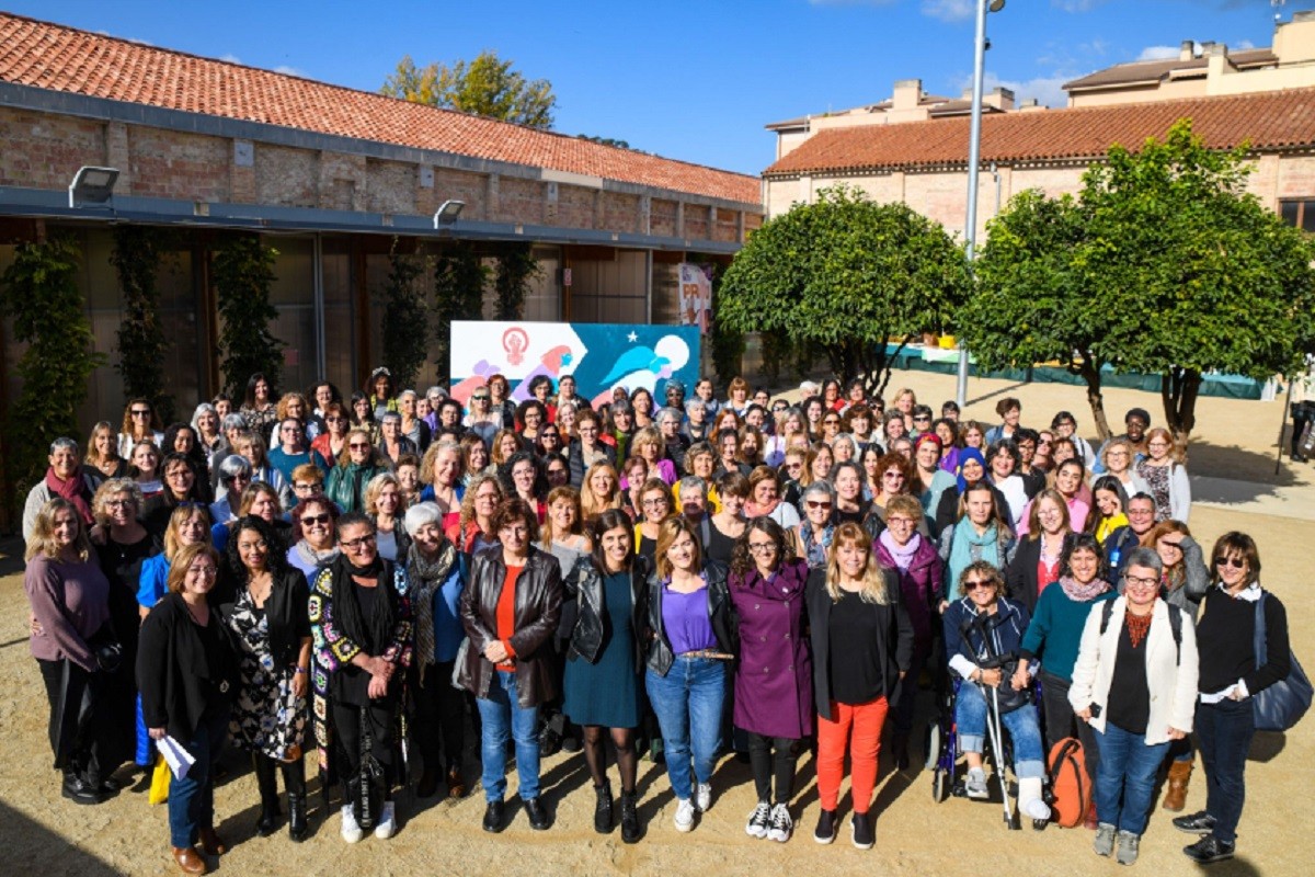 Les participants en l'Assemblea Nacional de Dones que s'ha fet a la Garriga