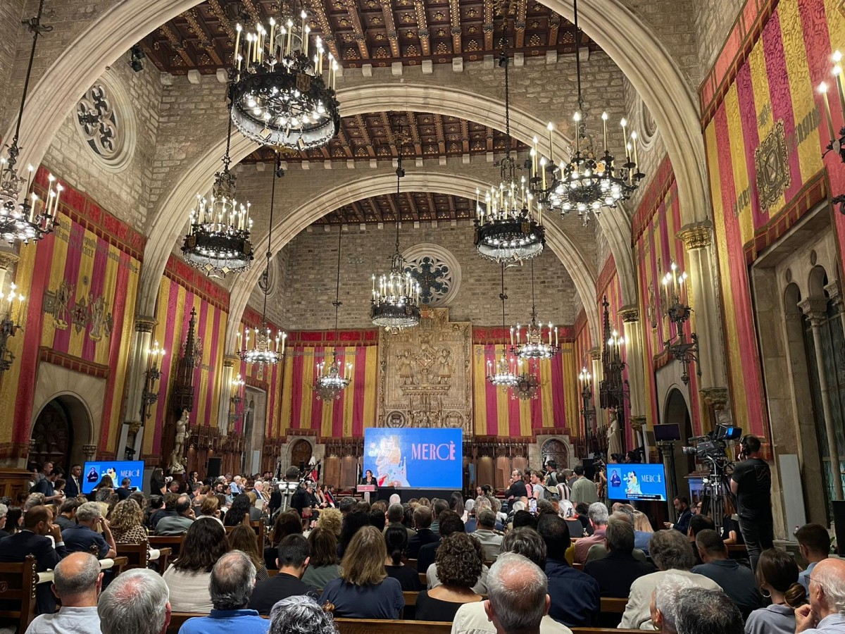 El pregó de la Mercè del 2022, a l'Ajuntament de Barcelona