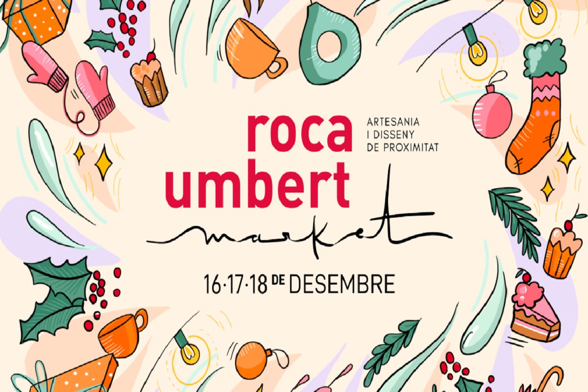 Detall del cartell del Roca Umbert Market