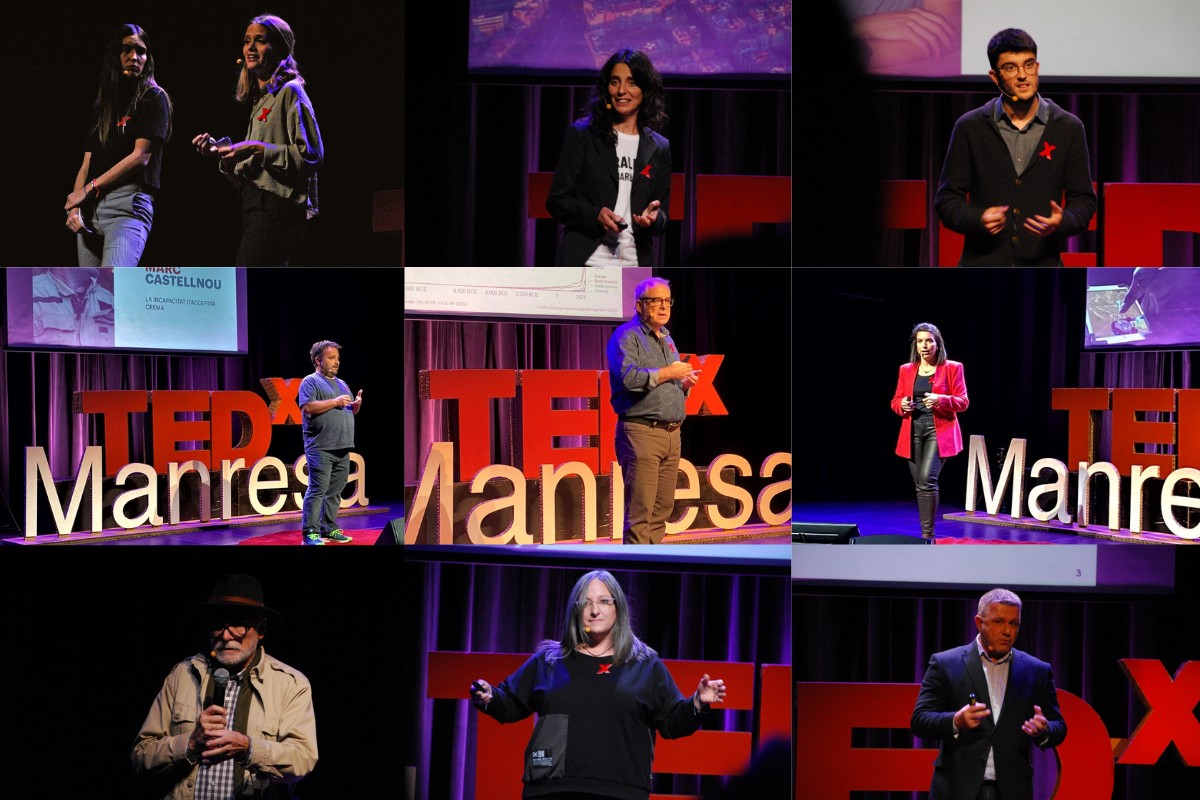 Els nou ponents del TEDxManresa d'enguany van reflexionar al voltant del desaprenentatge per poder avançar