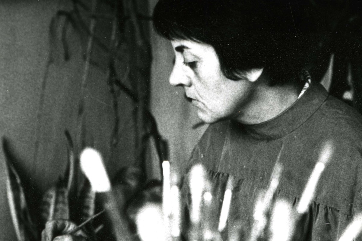 Una imatge de la pintora Isabel Mas Fortuny, el 1973