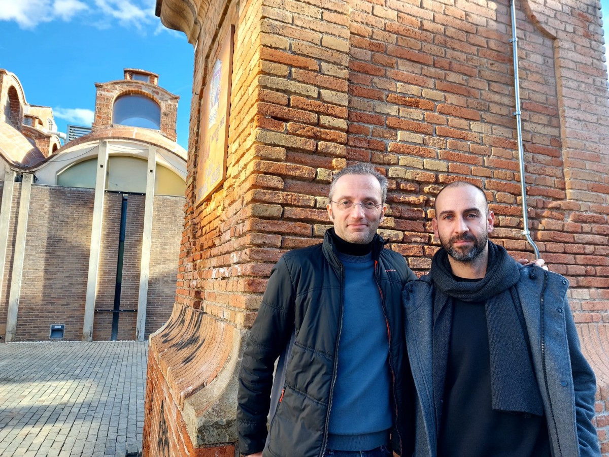 Vassil Lambrinov i Xavier de la Iglesia, integrants de Blaumut, a Terrassa