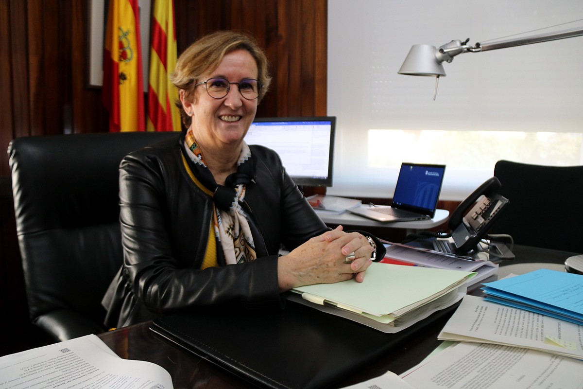 La fiscal en cap, María José Osuna, al seu despatx a l'Audiència de Tarragona.