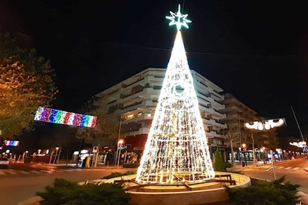 Imatge de l'arbre de Nadal de Salou de l'any passat