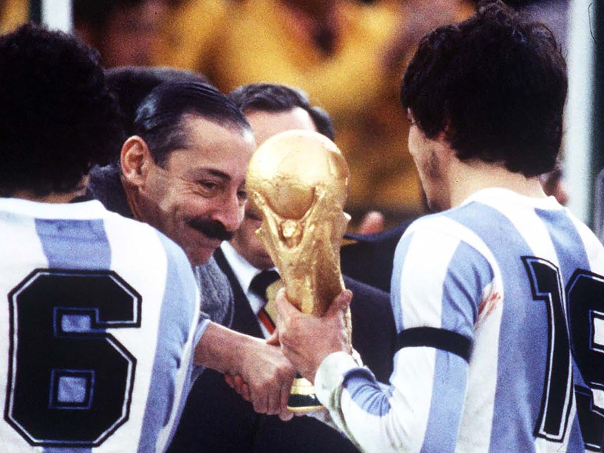 Jorge Videla, durant el Mundial d'Argentina 1978 que va acabar amb victòria de l’albiceleste