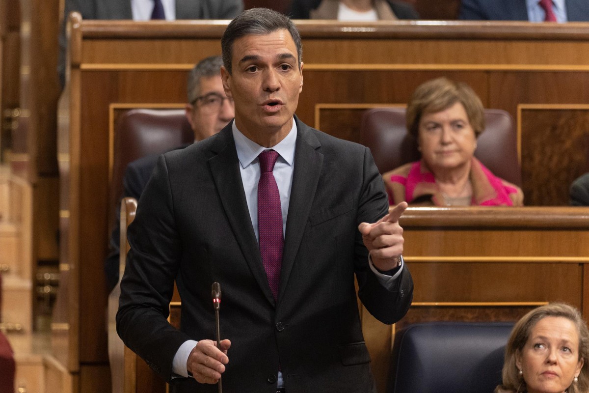 Pedro Sánchez, aquest dimecres al Congrés.