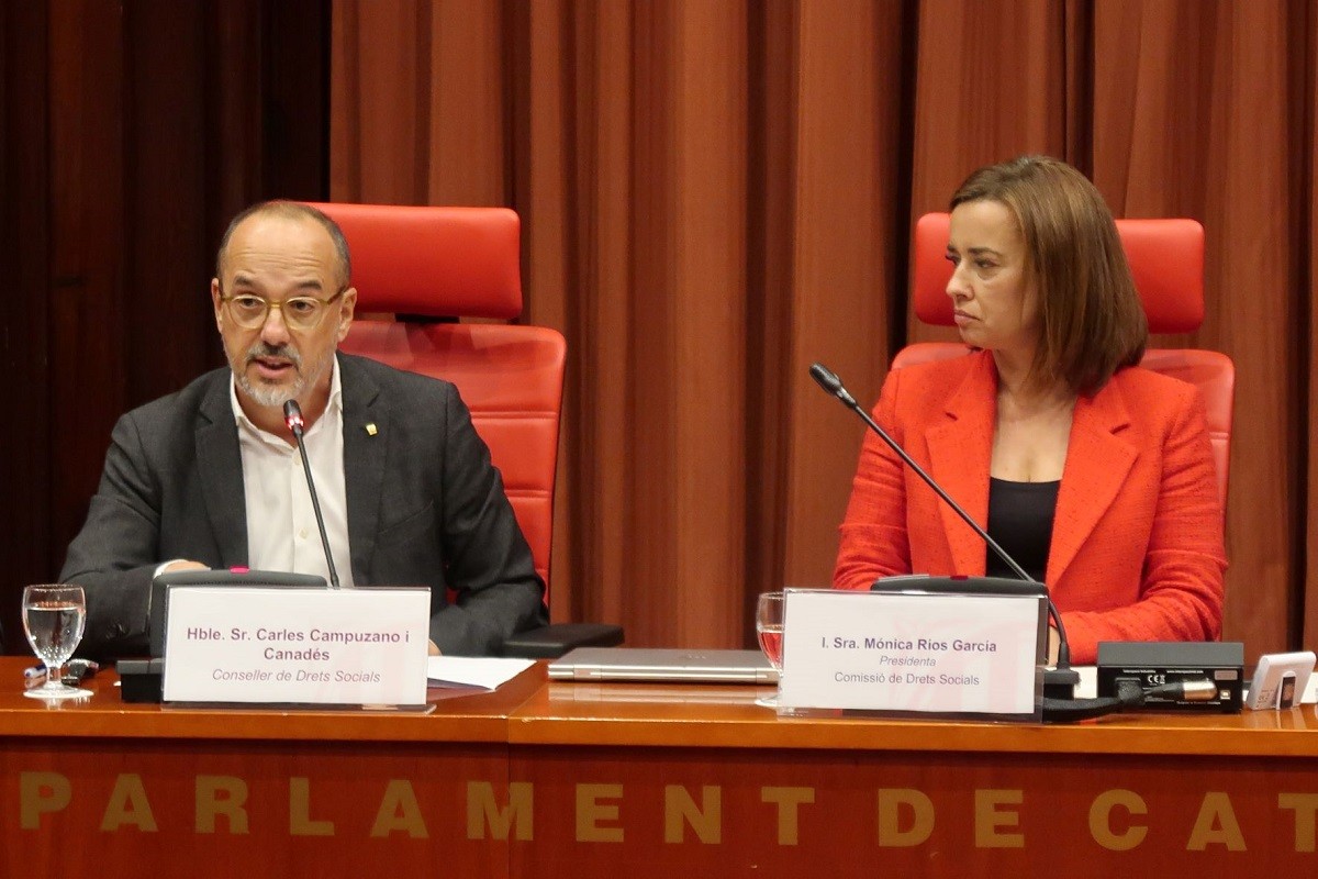 Carles Campuzano, conseller de Drets Socials, al Parlament