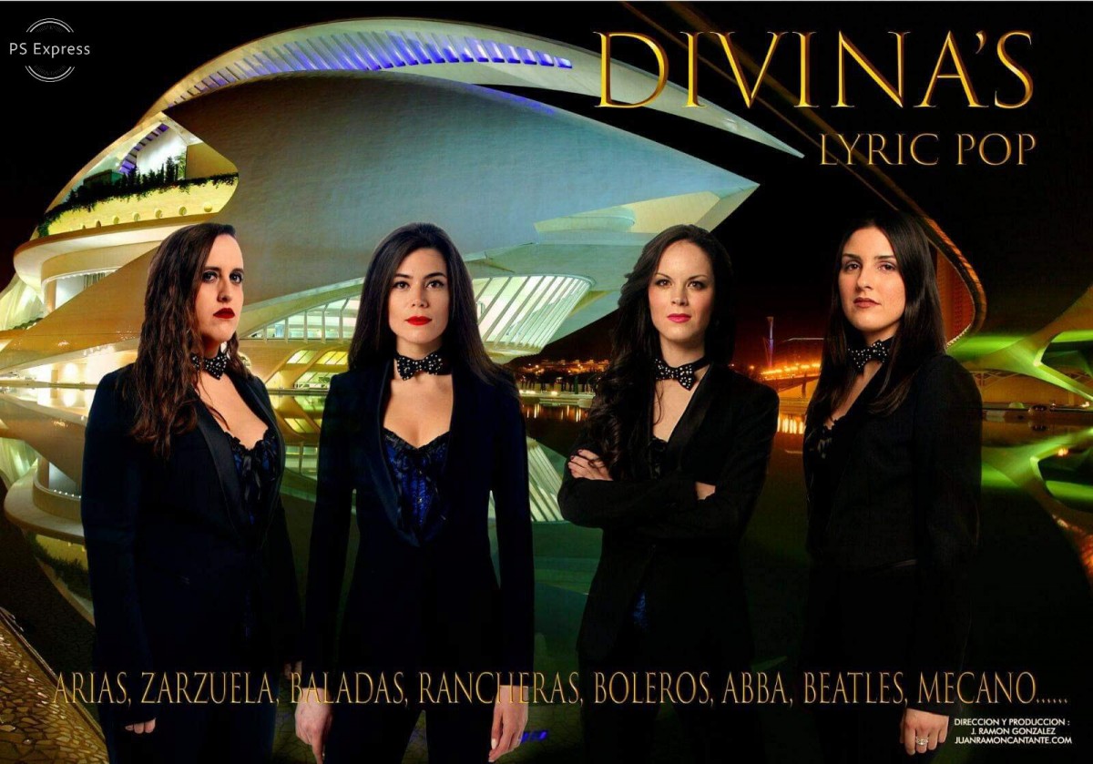 El quartet líric-pop DIVINA'S actuaran el dia 11 de Desembre a l'Auditori Sixto Mir de la Ràpita 