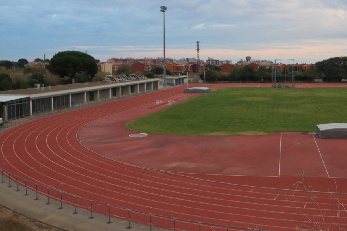 Una imatge de la pista d'atletisme de Cambrils.