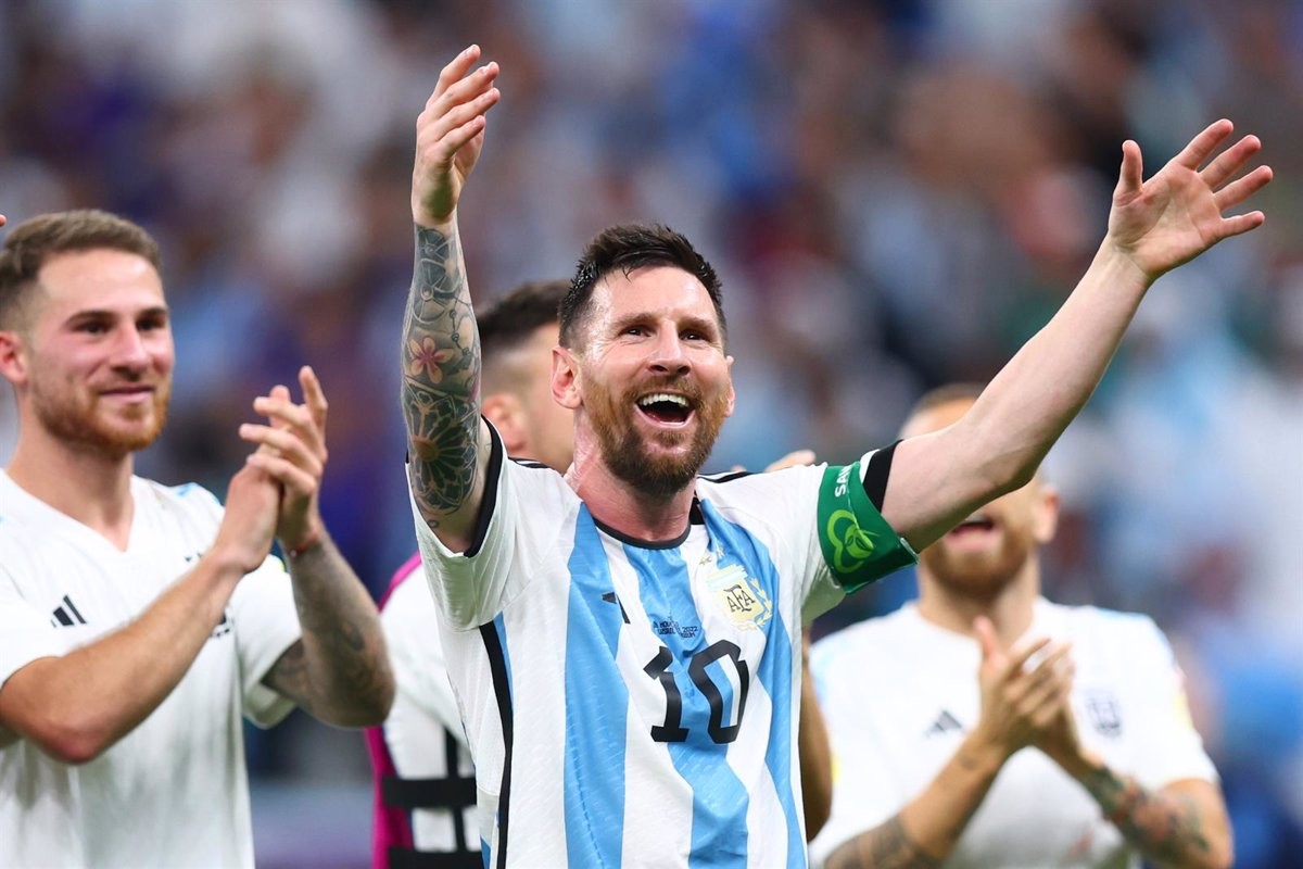 Leo Messi amb l'Argentina.