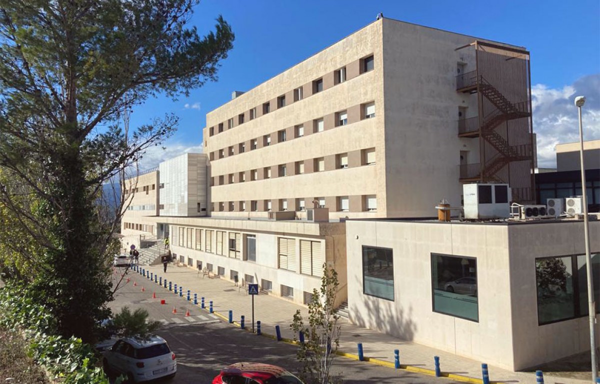 Imatge de la façana principal de l'hospital