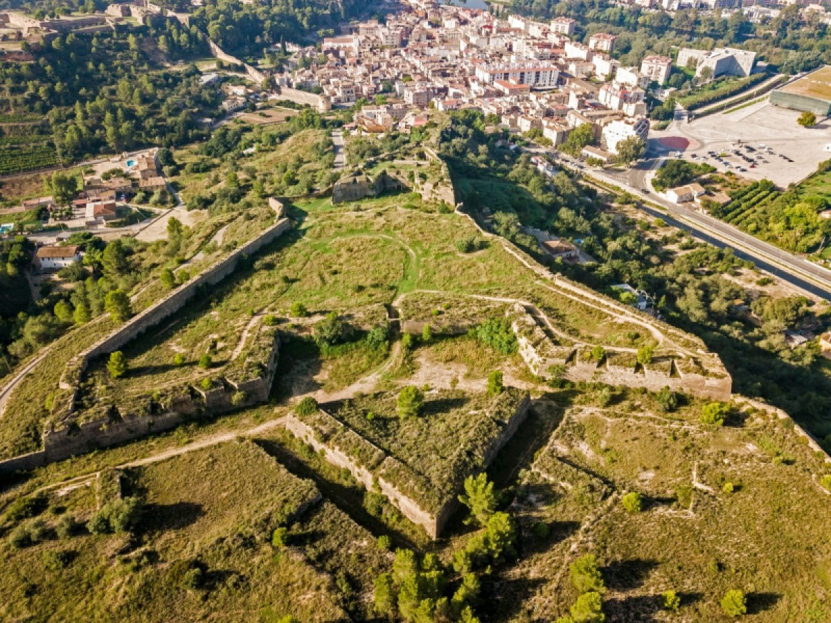 Pla zenital de les Muralles de Tortosa 