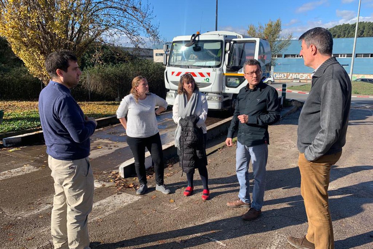 Andrés Medrano visita les instal·lacions de la planta de compostatge de Sant Cugat