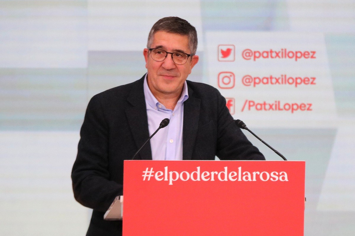 El portaveu del PSOE, Patxi López