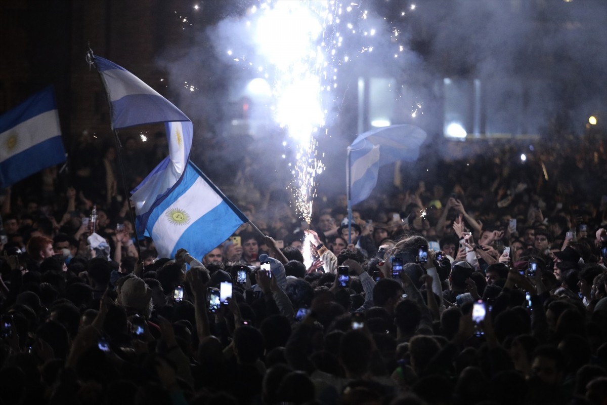 Els carrers de l'Argentina, celebrant el Mundial