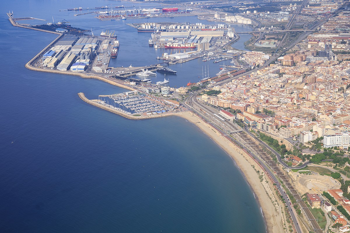 Imatge aèria del Port de Tarragona.
