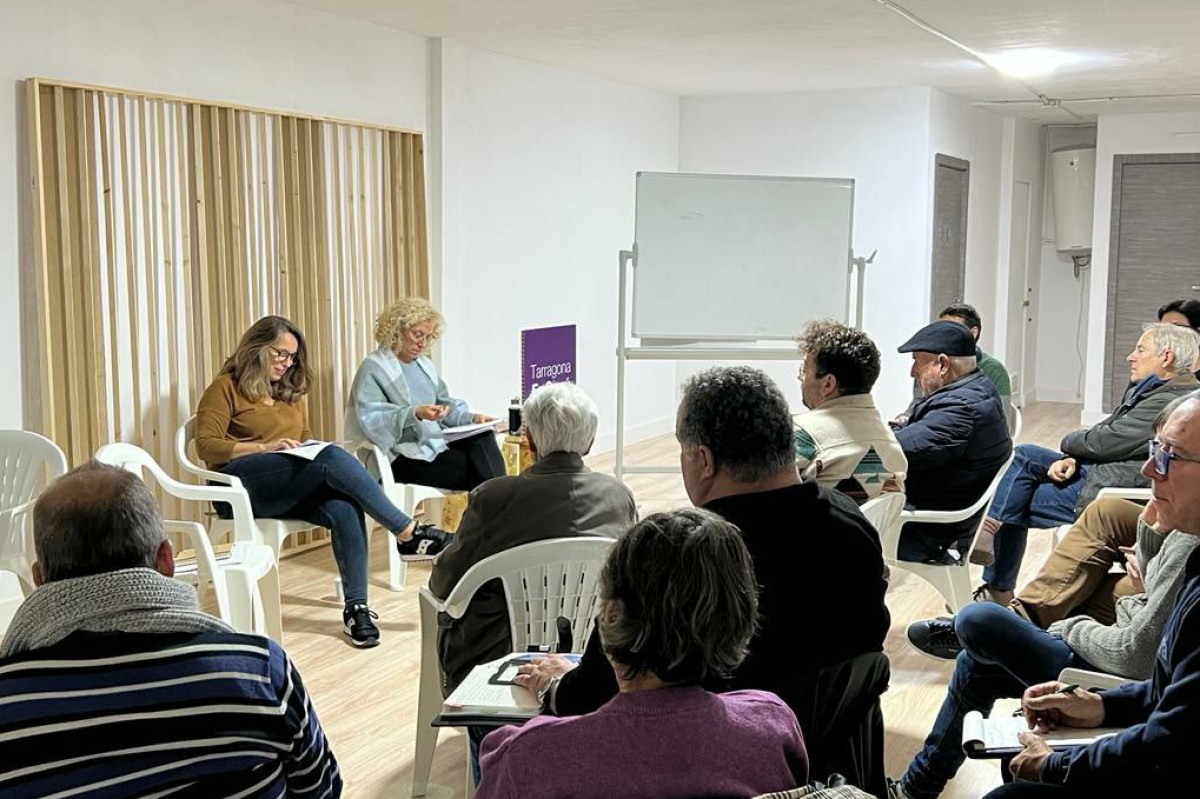 L'assemblea de Tarragona en Comú, aquest dimecres al vespre.