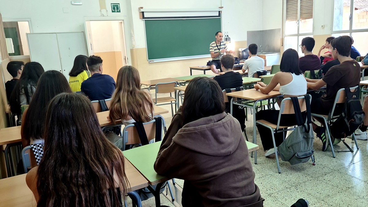 L'aula d'una escola de Catalunya