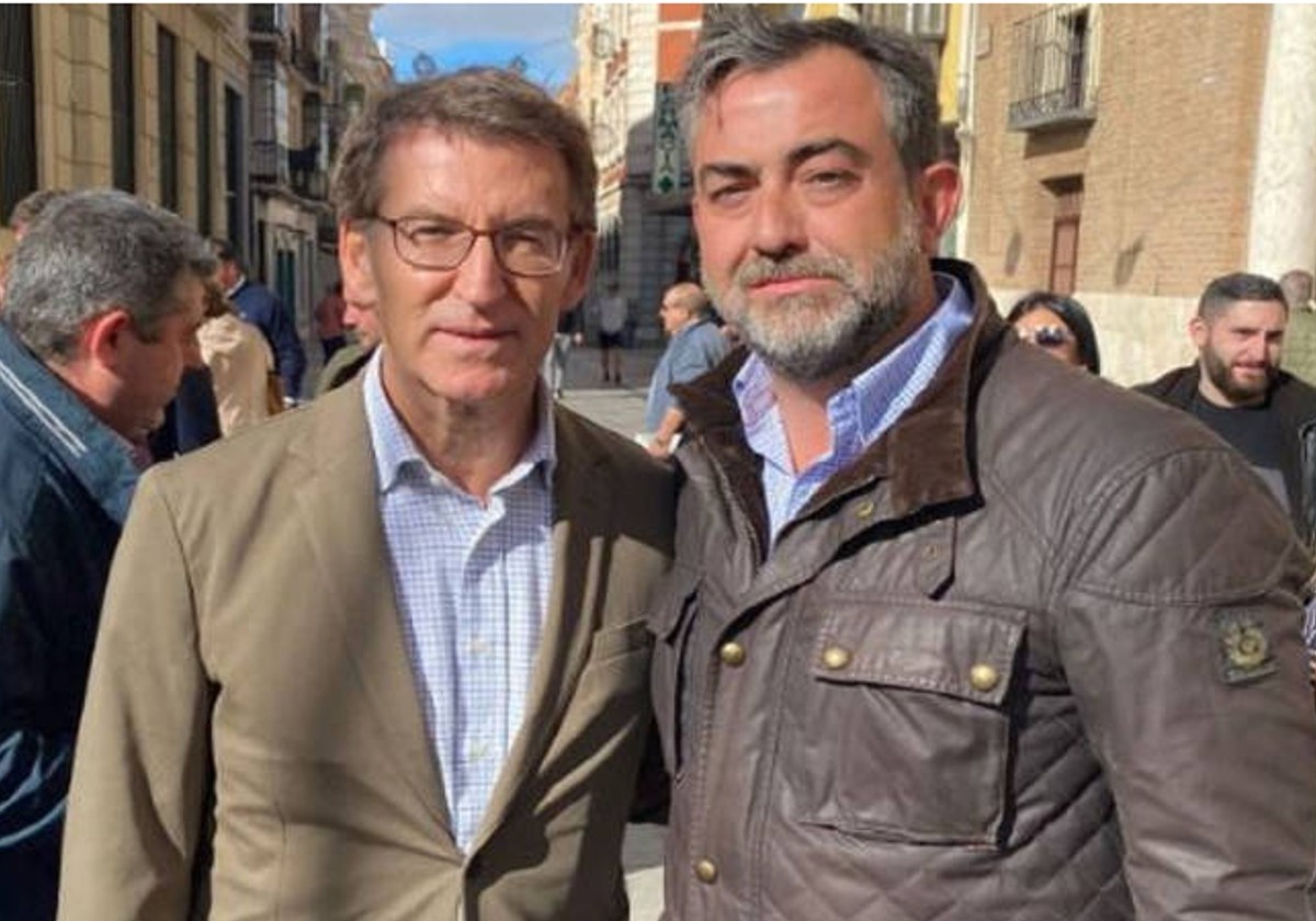 Alberto Núñez Feijóo i Jaime Celada, en una imatge a les xarxes socials
