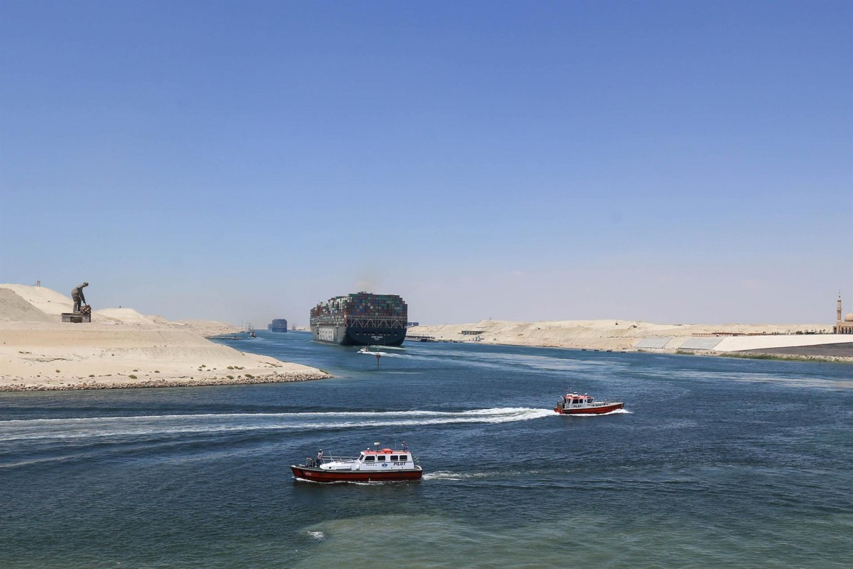 El canal de Suez, en imatge d'arxiu