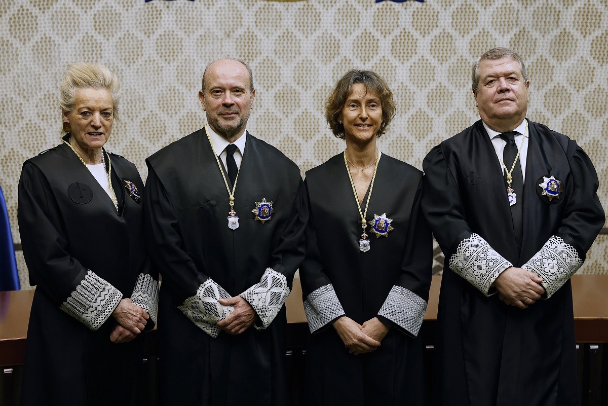 Els quatre nous magistrats del TC, aquest dilluns 