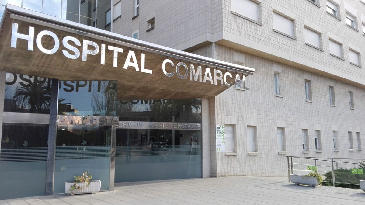 Façana de l'hospital comarcal d'Amposta.