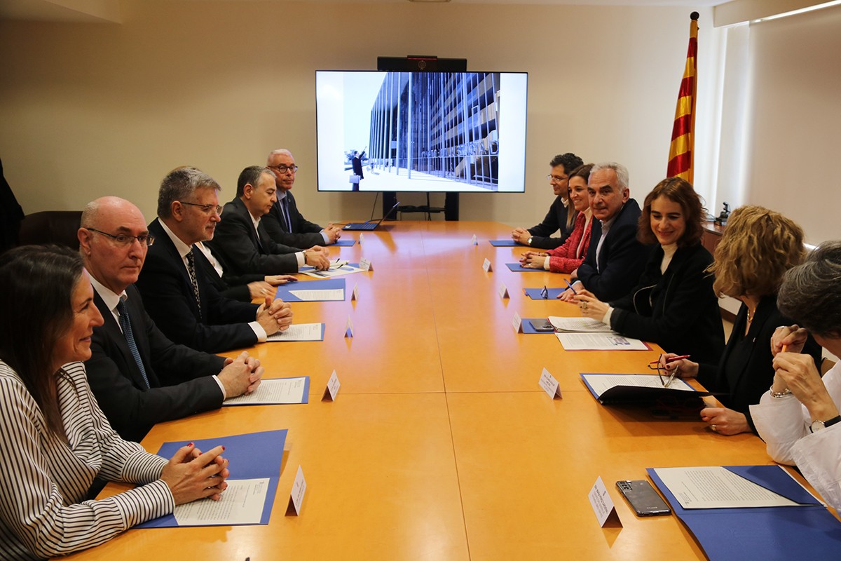 Reunió de la consellera de Justícia, Gemma Ubasart, amb les autoritats judicials i els operadors jurídics, a la delegació del Govern al Camp de Tarragona.