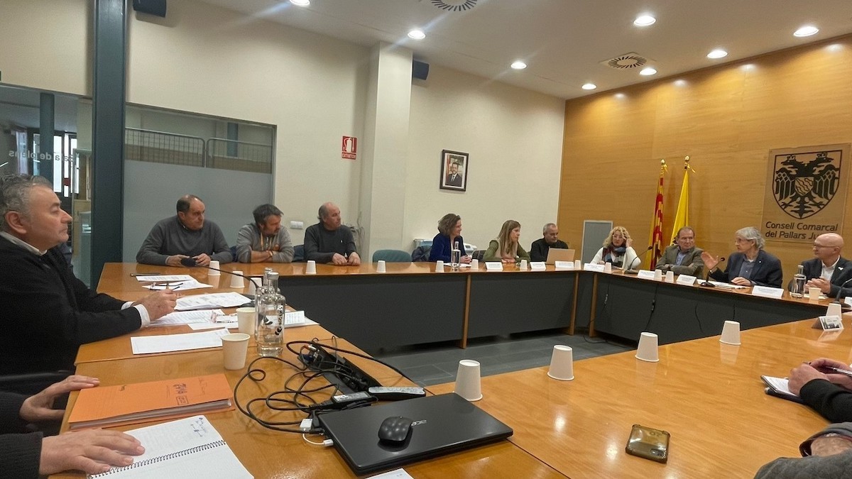 Imatge de la reunió celebrada aquest dijous al Consell Comarcal del Pallars Jussà