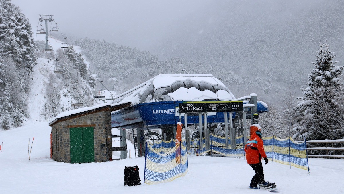 Imatge que presentava l'estació d'Espot Esquí aquest dimarts