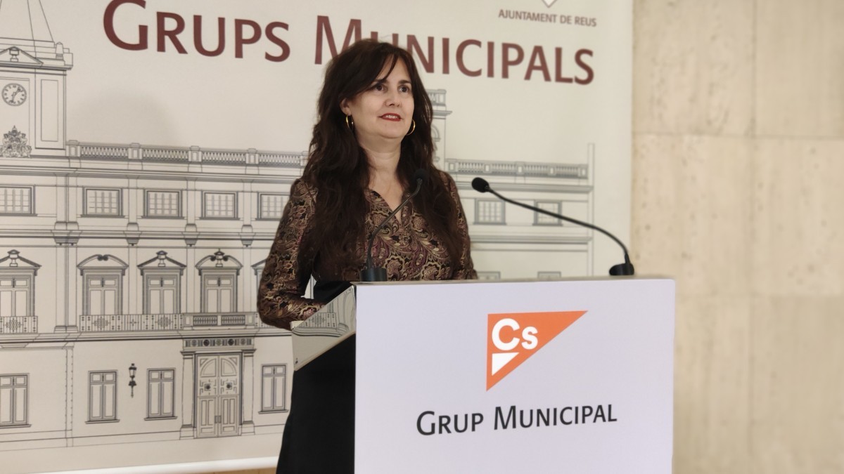 La portaveu de Ciutadans Reus, Débora Garcia. 